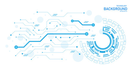 Abstract futuristic technology computing background circuit board vector illustration