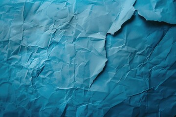 Poster - A close up view of a piece of blue paper. This versatile image can be used for various purposes