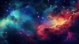 Fototapeta Kosmos - deep and colorful galaxy