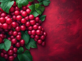 Canvas Print - bunches of grapes close up