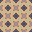 Trendy bright color seamless pattern in white beige red  blue for decoration, paper, tiles, textiles, carpet, pillows. Home decor, interior design, cloth design.