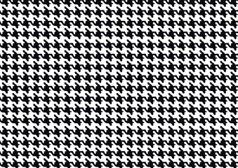 Wall Mural - Pepita seamless pattern. Repeating pepito texture. Black houndstooth on white background.  Black and white houndstooth vector pattern.