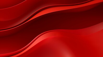 Sticker - Bright red liquid paper waves the abstract banner