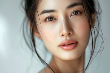 Wall Mural - Beautiful Asian woman with flawless skin
