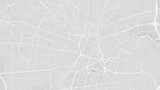 Fototapeta Londyn - Background Ciudad de Cordoba map, Argentina, white and light grey city poster. Vector map with roads and water. Widescreen proportion, flat design roadmap.
