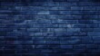 The background of the brick wall is in Navy Blue color.