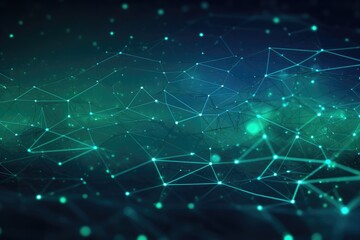 Fototapete - Connection structure. 3d rendering , Ai generated