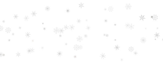 Wall Mural - Winter Snow Showers: Spectacular 3D Illustration Showcasing Falling Christmas Snowflakes