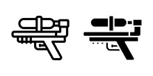 Water Gun Icon. Sign For Mobile Concept And Web Design. Vector Illustration