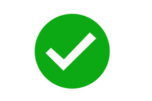 Transparent Green Check Mark, Green Circle White Tick Symbols, Checklist Signs