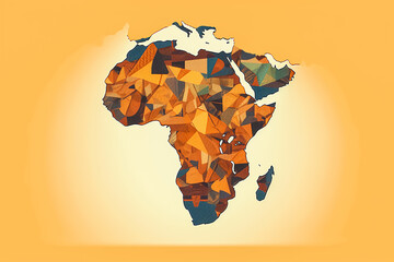 Poster - Discover the essence of Africa with a captivating map