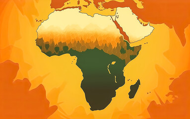 Poster - Discover the essence of Africa with a captivating map