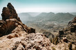 Piękny krajobraz górski na wyspie Gran Canaria