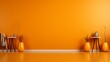 A vibrant tangerine solid color background