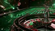 Beautiful roulette on a dark background with a place for a logo or inscription. 