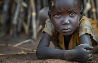 portrait of a African children 