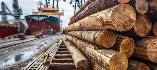 Delivery of timber to the commercial port