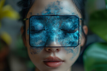 Aufkleber - an augmented reality stress relief app that offers quick relaxation exercises and breathing techniqu