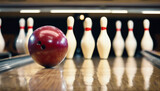 Fototapeta  - bowling pins, isolated white background 

