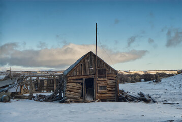 A ramshackle shed.