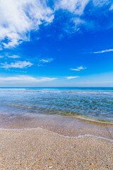 Wall Mural - waves gently crashing on beach