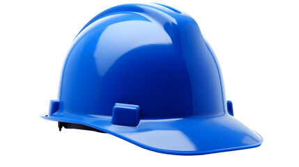 blue safety hat transparent background