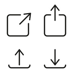 Poster - Set of share icon. Vector illustration. EPS 10.
