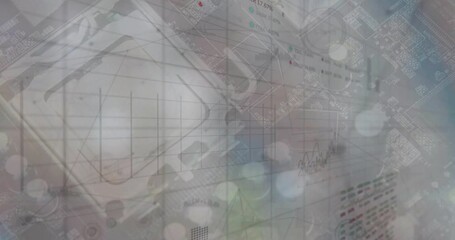 Poster - animation of financial data processing over computer server
