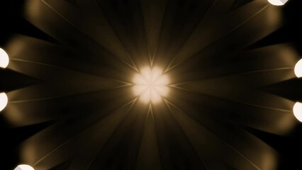 Poster - Pulsating hypnotic animation in center. Design. Dark background rays with pulsating luminous pulses. Moving luminous pulses on rays of hypnotic animation