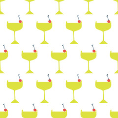 Wall Mural - seamless pattern, drink art surface design for fabric scarf and decor
