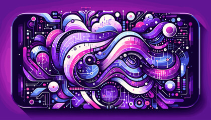 large-scale language model ai concept vector illustration.
