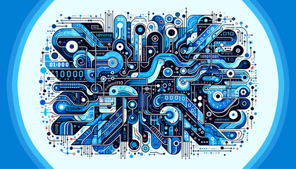 large-scale language model ai concept vector illustration.