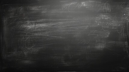 Wall Mural - Black chalkboard wall texture