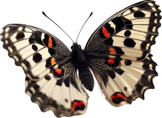 Wall Mural - Butterfly isolated on transparent background. PNG
