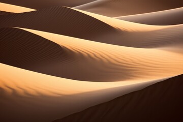 Wall Mural - Mesmerizing patterns created by light and shadow on a desert landscape