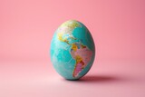 Fototapeta Pokój dzieciecy - An egg-shaped globe,