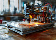 View of a Beautiful block printing modern machine