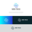© muhammad - Creative Med Tech Logo Design Vector Template icon.