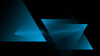 Wall Mural - Vector Abstract, science, futuristic, energy technology concept. Digital image of light rays, stripes lines with blue light, banner background