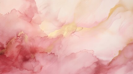 Wall Mural - watercolor texture blush pink and gold, nuetral