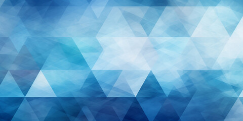 Wall Mural - Abstract gemetrical blue background  with textured layers