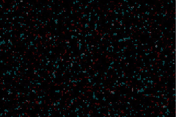 red and blue dots digital background on black background