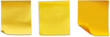 Yellow sticky note transparent background PNG clipart