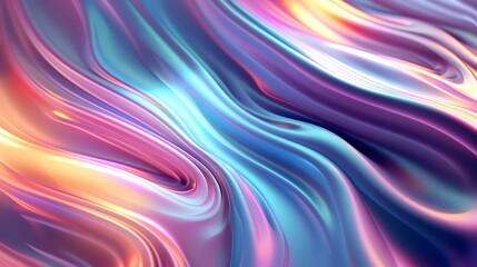 Poster - Colorful waves abstract the background