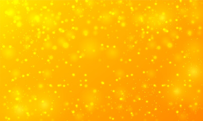 Wall Mural - Summer orange sparkling glitter bokeh background. abstract orange background with sparkles. Bokeh light effect background. Gold particles. Gold dust. Magic defocused glitter sparkles. Vector EPS10.