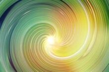 Yellow And Green Twirl. Green And Yellow Spiral Background.Green Swirl On An Abstract Gradient Background