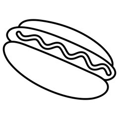 Poster - hot dog cartoon