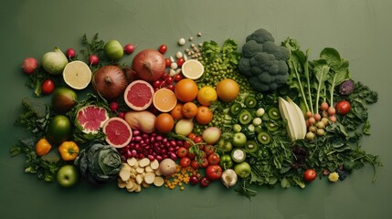 Wall Mural - Healthy eating. Generative AI