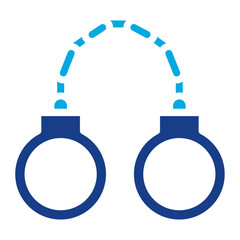 Wall Mural - Handcuffs icon vector image. Can be used for Prison.