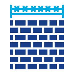 Wall Mural - Jail Wall icon vector image. Can be used for Prison.